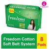 Freedom Sanitary Napkin 8 Pads (Belt System)